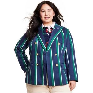 ROWING BLAZERS x TARGET : Women’s striped double breasted blazer